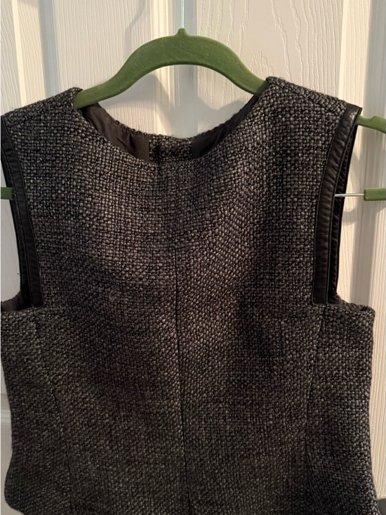 CHANEL Dresses & Skirts - CHANEL Black and Gray Tweed Jacket Shell